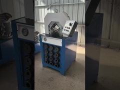 pulgada hidráulica CBK-120 de System 3 del control inteligente del tubo 4kw de la prensa de planchar de la manguera del PLC 5.5kw