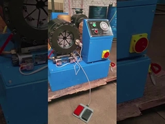 La máquina que prensaba P38 de la manguera inoxidable de la tubería de acero trenzó exactitud del arrugador de la manguera alta