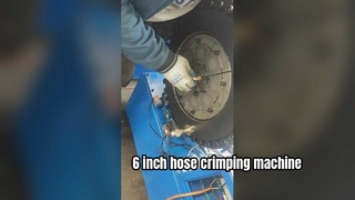 Máquina prensadora de mangueras de 6 pulgadas