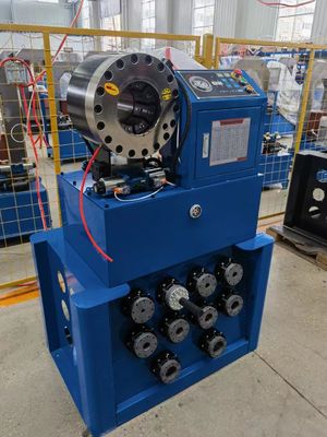 Un buen precio. Alta presión hidráulica portátil del arrugador de la máquina de la manguera automática manual de 2 PULGADAS que estampa en línea