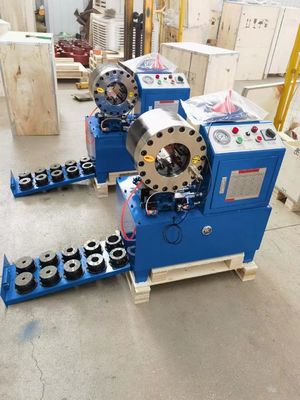 Un buen precio. tecnología avanzada de la máquina DX68 de la manguera hidráulica de 600T que prensa 3KW en línea