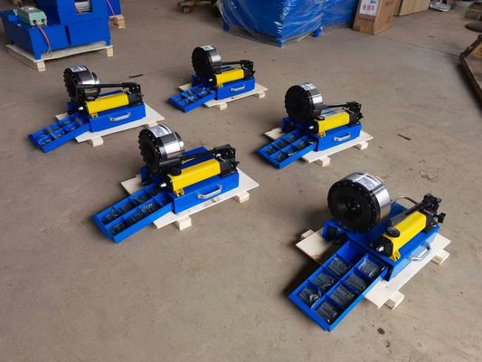 2 máquina hidráulica manual 10pcs/H FY-51CSD de la prensa del arrugador 600t de la manguera de la CA de la pulgada que cabe
