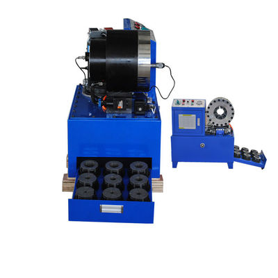 Un buen precio. arrugador de la manguera del aceite hidráulico de 6-51m m máquina que estampa de la manguera de 1/4-2” en línea