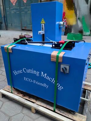 2 pulgadas 220V Voltage manguera de corte y máquina de skiving con sistema de control de botón