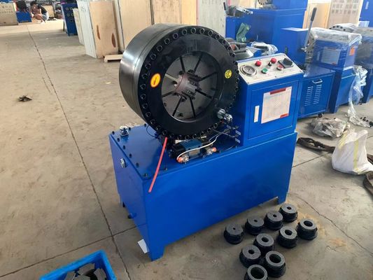 220V/380V/415V 50/60Hz Máquina hidráulica de trituración de manguera de 3 pulgadas con 800 toneladas de fuerza de trituración con tamaño es 850 * 530 * 940 mm