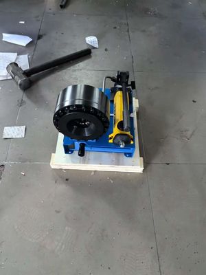1 pulgada Máquina manual de trituración de manguera para velocidad de trituración rápida 10pcs/h y soporte y servicios