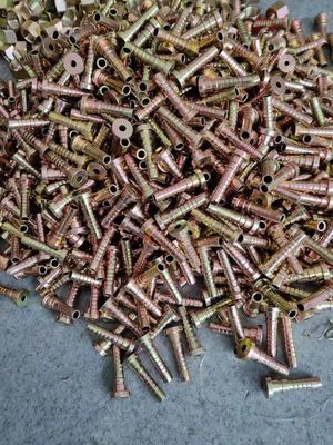Un buen precio. Revestimiento de cobre Materia prima carretilla elevadora reutilizable Accesorios de manguera hidráulica Femenino Hombre Accesorios de manguera hidráulica Ferrule en línea