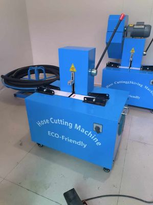 Máquina de corte de manguera de goma sin polvo sin deslizarse con 4 capas y control de botón avanzado 2 pulgadas 6-51 mm azul