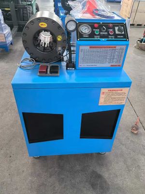 Un buen precio. 2 pulgadas Nuevo modelo Gran potencia 4 Kw Eficiencia de trabajo 500 piezas por hora Máquina portátil de corte de manguera Excavadora Prensa de manguera Herramienta de manguera hidráulica en línea