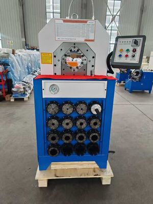 2 pulgadas botón de control Systerm máquina de prensado de manguera hidráulica con herramientas de cambio rápido de molde