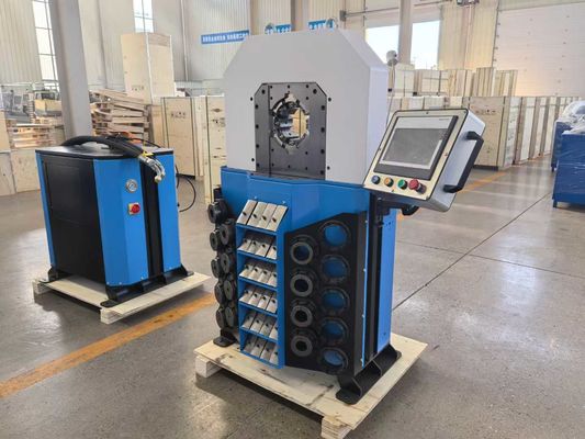 Servicio OEM 0.01mm Precisión de la manguera de la máquina 4 pulgadas Gran capacidad de la gama de la máquina eléctrica de la herramienta hidráulica