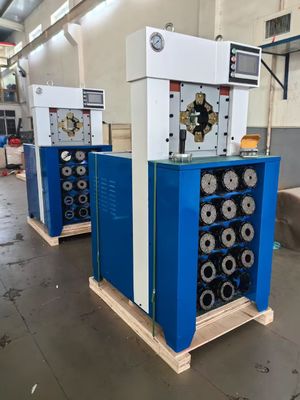 Super espesor de 3 pulgadas con 15 matas 6-76mm Color azul máquina de encrucijado de manguera AC con retención más rápida fuerza de encrucijado 650T