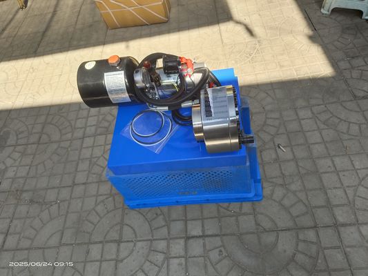 Un buen precio. Máquina de prensado de manguera hidráulica con batería de 12V / 24V, color azul, para carga de automóviles, manguera trenzada de 1 pulgada, 6-25 mm en línea