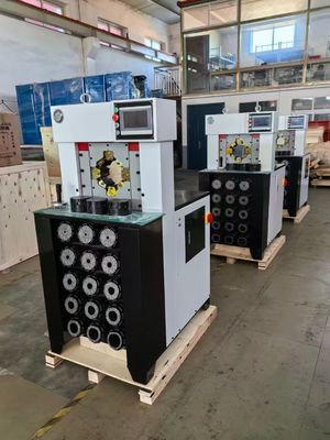 Máquina de crimpado de mangueras de 3 pulgadas 6-76 mm con 15 matrices, alta presión, súper grosor, color negro, proceso de crimpado de mangueras de CA / crimpadora de mangueras / prensador de mangueras con fuerza de crimpado más rápida de 1500T