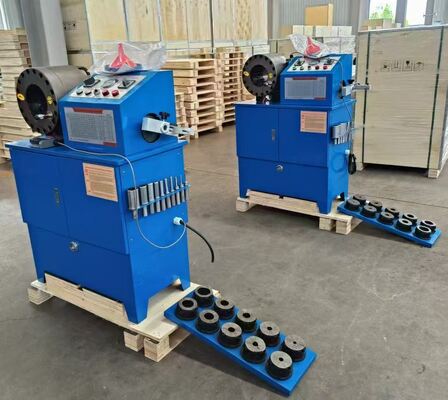 Máquina prensadora de mangueras hidráulicas de 2 pulgadas, de 6 a 51 mm, 10 troqueles, con doble funcionalidad y máquina cortadora de mangueras, 2 funciones en una sola máquina, prensadora/cortadora para una construcción robusta