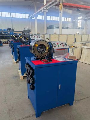 Un buen precio. 2 arrugador de alta presión de la manguera del freno de la máquina 51m m de la manguera vertical de la pulgada que prensa en línea