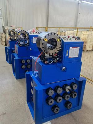 Un buen precio. arrugador hidráulico de la máquina de la manguera de alta presión de 6-38m m que prensa 1-1.5 pulgadas con el cambio rápido del dado en línea
