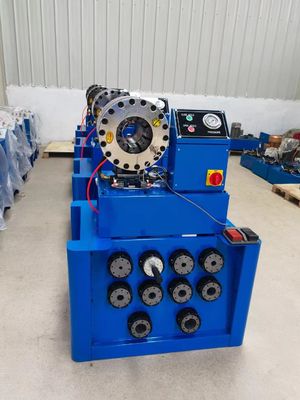 Un buen precio. Arrugador de la manguera de combustible 3KW de la máquina 38M M de la manguera que prensa hidráulica transformista en línea