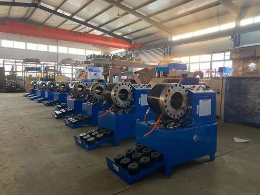 Un buen precio. 2 pulgadas - herramienta que prensa de la manguera hidráulica de la máquina DX68 de la alta manguera hidráulica de la presión que prensa en línea
