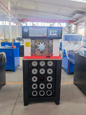 Un buen precio. 2 pulgadas CA del coche de 3 pulgadas riegan la máquina que prensa CBK-120 resistente hidráulico para la manguera de Industrail en línea