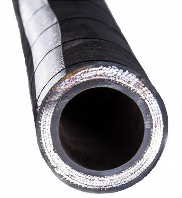 Un buen precio. 3 alambre flexible de la manguera de goma hidráulica del espiral de 8 pulgadas trenzaron calibre grande de la manguera de goma en línea