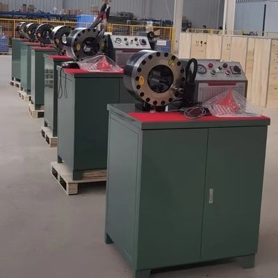 Máquina que prensa hidráulica 3kw/4kw 4 - 51m m de la manguera de la estructura compacta