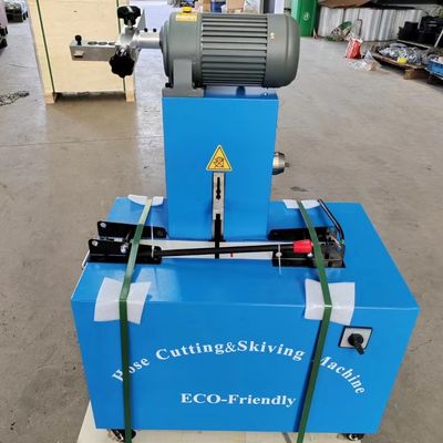 Un buen precio. corte automático de la manguera de 350mm*2.8m m y máquina que raspa con el motor de 2850 RPM en línea