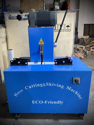 Un buen precio. Control de botón de manguera-crimping-machine.comEquipo de corte de manguera Máquina de corte de cuchillas de goma en línea