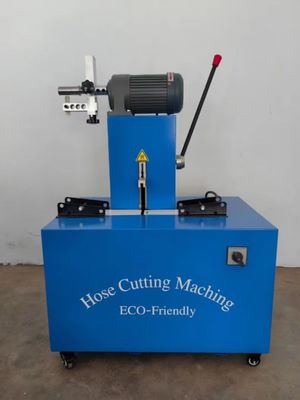 Máquina de corte de manguera eléctrica de caucho de 128 kg con energía eléctrica