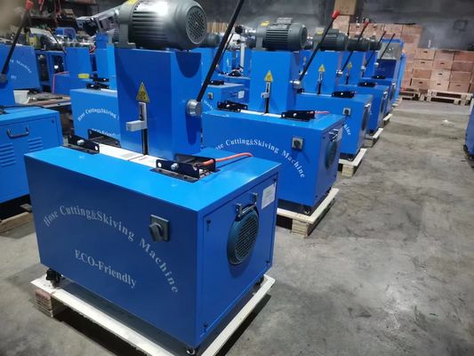Un buen precio. Máquina de corte de manguera eléctrica de control de botón para cortes suaves y precisos en línea