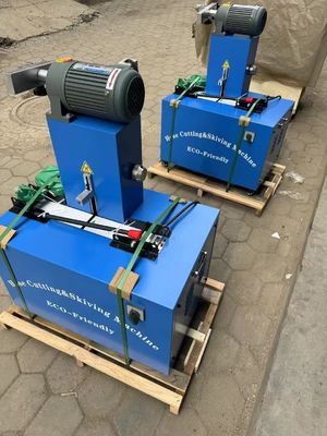 Un buen precio. Máquina de corte de manguera de goma sin polvo y máquina de esquiar con 4 capas y control de botón avanzado 2 pulgadas 6-51 mm azul en línea