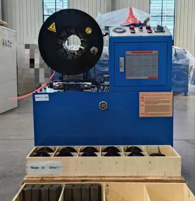 Un buen precio. Eficiencia de trabajo 800T Máquina hidráulica de trituración de mangueras 380V en línea