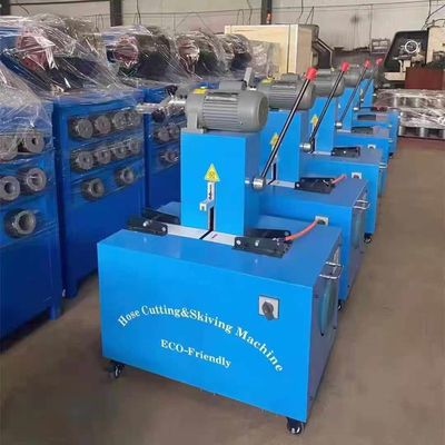 Un buen precio. Máquina eléctrica de corte de manguera de 2 pulgadas 6-51mm 1/4 a 2 pulgadas y máquina de corte de manguera de goma con cuchilla en línea