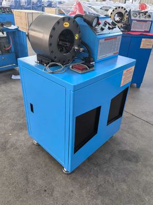 Un buen precio. 6-51mm Gran potencia 4 Kw 500 piezas por hora Máquina portátil para recortar mangueras / Recortador hidráulico de mangueras en línea