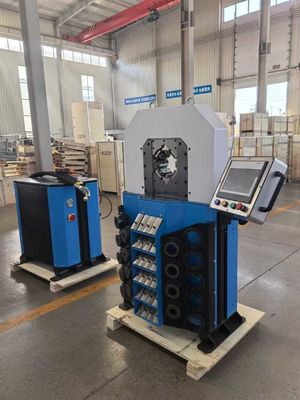 0.01mm Precisión de la manguera de la máquina 4 pulgadas Gran capacidad de la gama de la máquina eléctrica de la herramienta de la máquina hidráulica