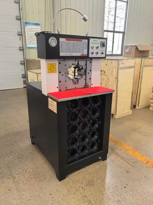 Color negro Sistema de control de botones de 3 pulgadas de gran alcance Ac Hidráulica Máquina de corte de manguera de aire acondicionado