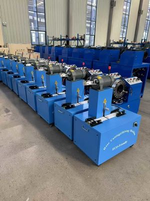Un buen precio. Color azul 2 funciones eléctrico 2 pulgadas 6 capas de corte de manguera y máquina de esquiar con cuchilla en línea