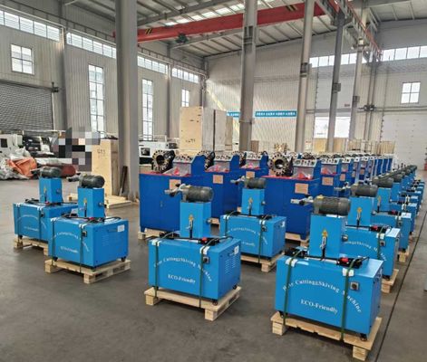 Máquina eléctrica de corte de mangueras de 2 pulgadas y 6 capas con cuchilla