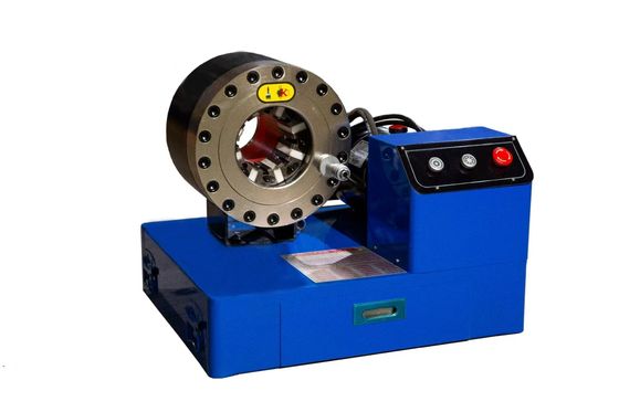 Un buen precio. 12V / 24V 10 Dies 2 pulgadas de color azul de trenzado manual de la manguera Crimper batería de conducción hidráulica 6-51mm manguera Crimper en línea