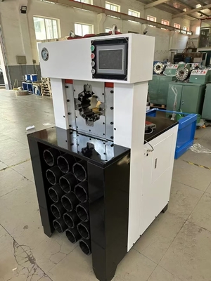 Un buen precio. Máquina de crimpado de mangueras hidráulicas de 3 pulgadas con 15 matrices de 6-76 mm, control PLC en línea