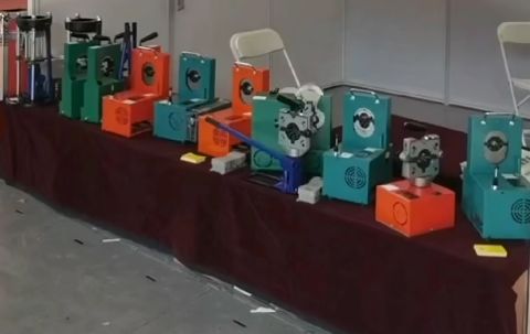 Máquina de crimpado de mangueras de CA de 900W y 5/8 pulgadas, crimpadora hidráulica de 220V