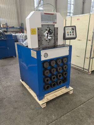 Un buen precio. Máquina de crimpado de mangueras hidráulicas de 3 pulgadas con voltaje de 110V/220V/380V/415V y 1 año de garantía en color azul/blanco o color personalizado en línea