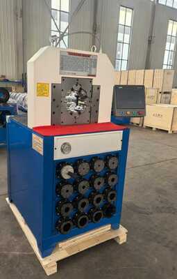 Un buen precio. Máquina de crimpado de mangueras hidráulicas de 3 pulgadas 6-76 mm con 15 matrices y diseño de molde de cambio rápido para un prensado eficiente de mangueras en línea