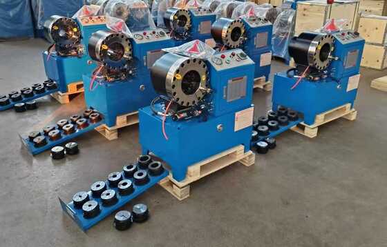 Máquina de crimpado de mangueras hidráulicas DX68 con nuevo proceso de forjado tecnológico, rango de crimpado de 6-51 mm y opciones de voltaje de 220v/240v/380v/415v