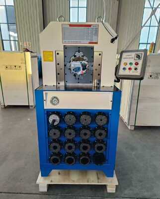 3 pulgadas 6-76 mm botón de control de la manguera hidráulica de la máquina con 15 matas intercambiables para presionar la manguera eficiente