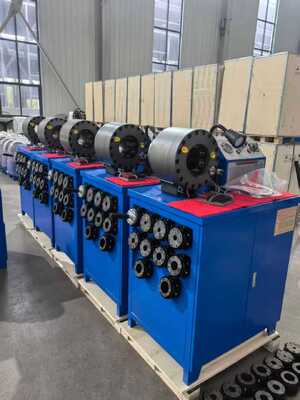 Un buen precio. 2 pulgadas 600T fuerza de arrastre manguera de caucho máquina de arrastre con 6-51 mm de alcance y 10 matas intercambiables en línea
