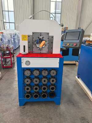 Máquina prensadora de manguera hidráulica eléctrica de 3 pulgadas, 220v/380v, con fuerza de prensado de 2800KN, sistema de control de botón/PLC y rango de prensado de 6-76mm