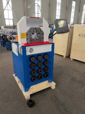 Un buen precio. Máquina engastadora de mangueras hidráulicas de 3 pulgadas con fuerza de 2800KN, rango de 6-76 mm y control PLC en línea